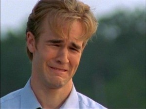 This Is James Van der Beek, which is a silly name, a.k.a Dawson Leery, which is less silly unless he's attempting to cry.