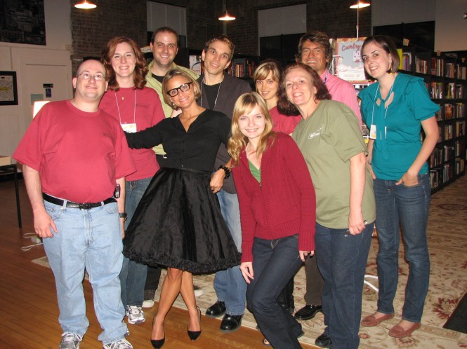 I did not hire the woman in the black dress, but that would have been kinda awesome, right?